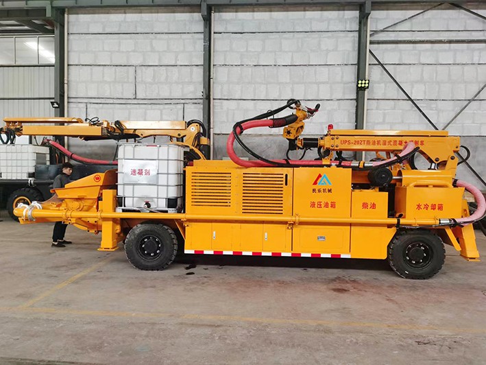 疫情防控不松懈，柴油機(jī)礦用混凝土濕式噴射車正常發(fā)貨！